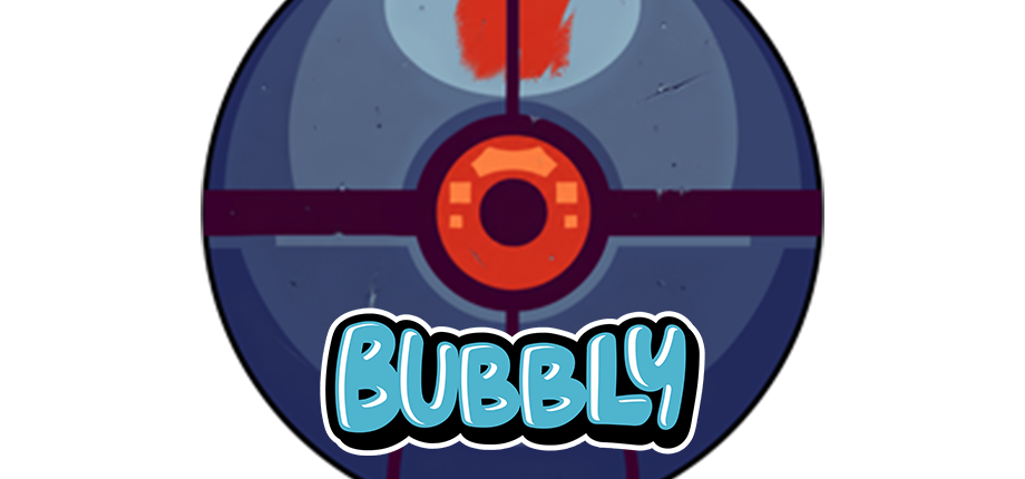 Bubbly Steam store capsule, bubble-popping roguelike extraction arcade gameplay